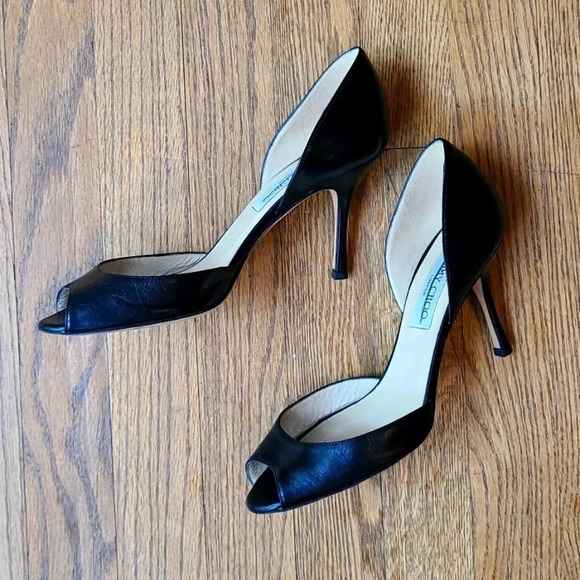 Jimmy Choo Shoes - Jimmy Choo black peep toe pumps size 37.5
